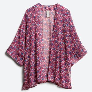 Lucky Brand | Manisha Open Front Floral Kimono / Cardigan